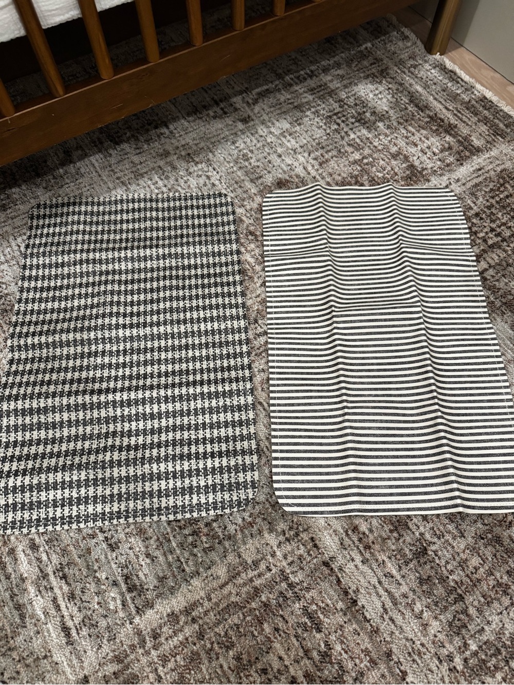 Gathre Micro Changing Mat Set of 2- Houndstooth & Stripe